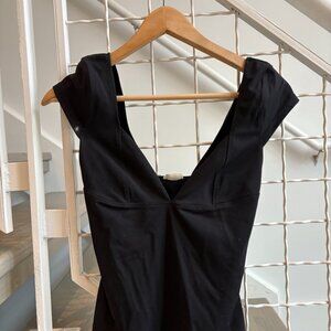 Free People Intimately Duo Corset Plunge Cami Black Small S